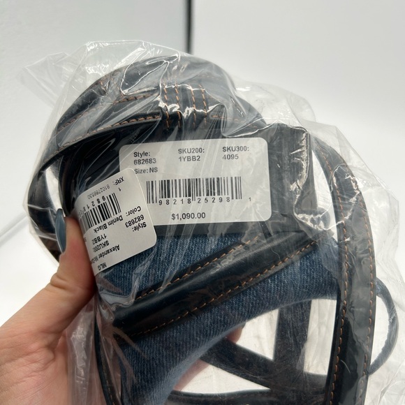 Alexander McQueen Micro Denim Bucket Bag - Picture 2 of 4